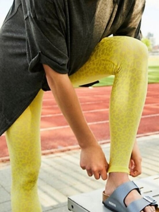 Free People Pants - NWOT Free People Movement Good Karma Leopard Print Leggings Activewear Med/Lg